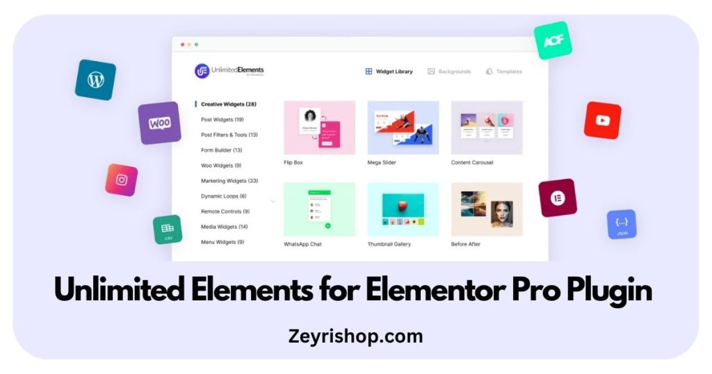 Unlimited Elements for Elementor Pro Free Downloadzeyrishop.com