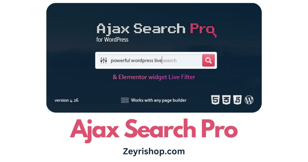 Ajax Search Pro Free Download WordPress Plugin